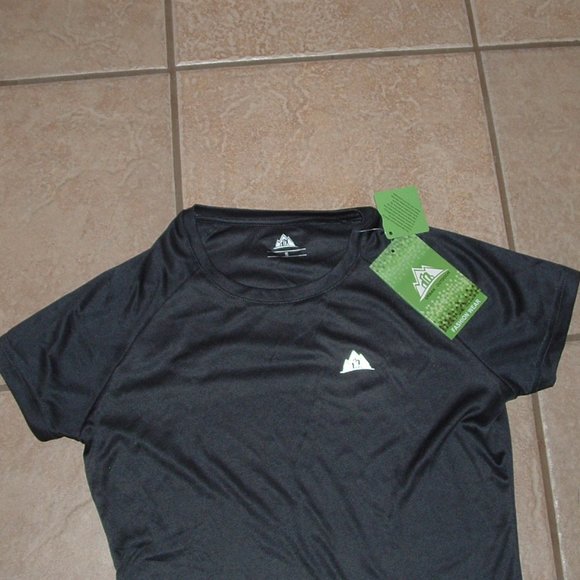 NEW Heather Black Sz Small 4 / 6 Quick Dry Moisture Wicking Athletic Shirt - Picture 2 of 2